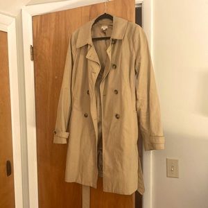 J Crew trench, sz 16